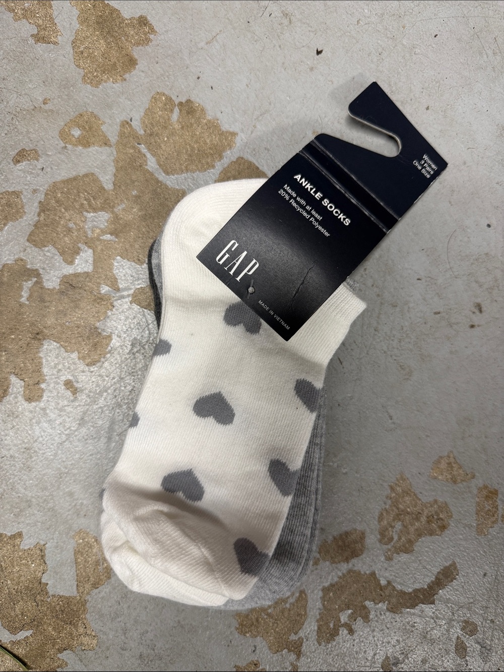 GAP Womens Ankle Socks (3) Pairs NWT - One Size